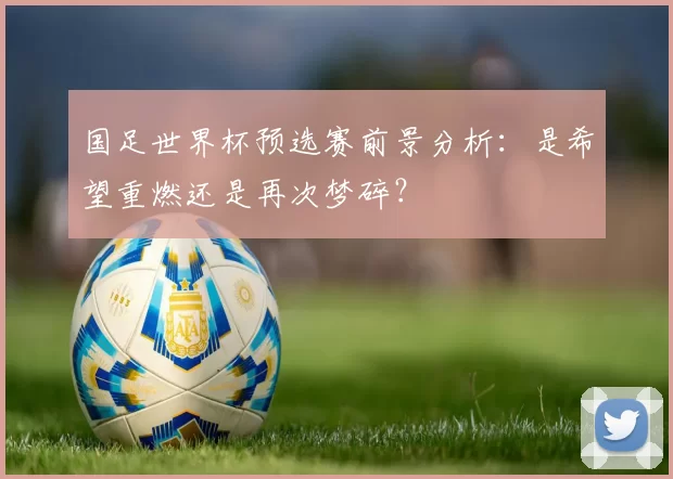 国足世界杯预选赛前景分析:是希望重燃还是再次梦碎?